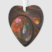 Connexion fluide Art Abstrait Coeur acrylique (devant)