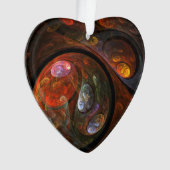 Connexion fluide Art Abstrait Coeur acrylique (devant)