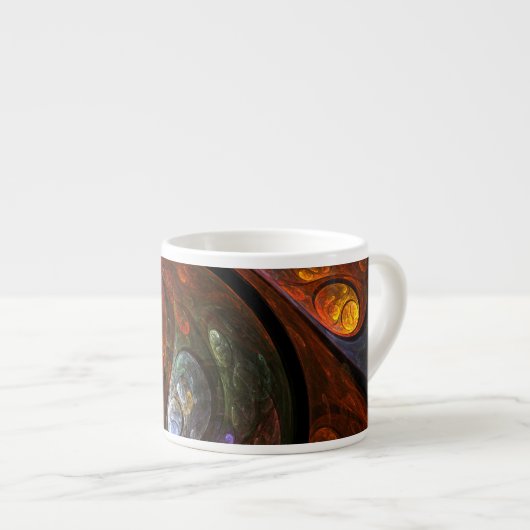 Connexion fluide Art Abstrait Espresso Mug (Devant droit)
