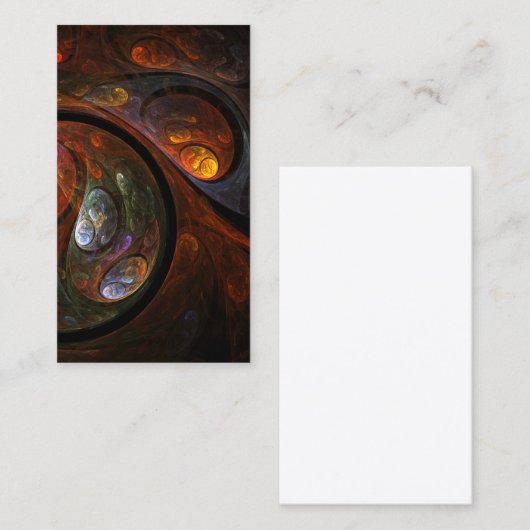 Connexion fluide Carte de visite d'art Abstrait (Devant / Derrière)