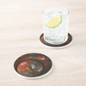 Connexion fluide Dessous de verre en grès d'art Ab (Côté)
