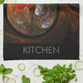 Connexion fluide Serviette de cuisine d'art Abstra (Plié)