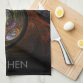 Connexion fluide Serviette de cuisine d'art Abstra (Quart Plié)