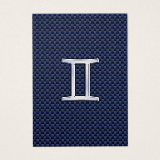 Connexion Gemini Zodiac à la fibre de carbone bleu (Devant)