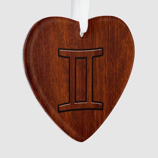 Connexion Gemini Zodiac en bois acajou (devant)