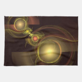 Connexion intime Art Abstrait Serviette de cuisine (Horizontal)