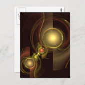 Connexion intime Carte postale Art Abstrait (Devant / Derrière)