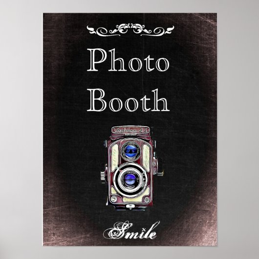 Connexion mariage pour Photo Booth, style tableau (Devant)