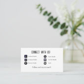 Connexion personnalisée avec le Carte de visite Us (Debout devant)