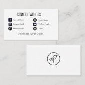 Connexion personnalisée avec le Carte de visite Us (Devant / Derrière)