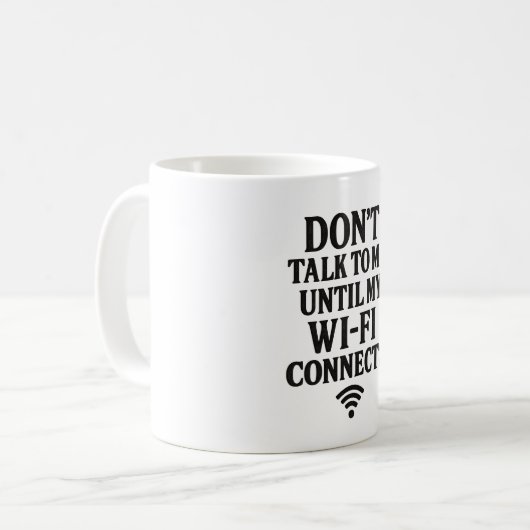 Connexion Wi-Fi rigole Mug (Devant gauche)
