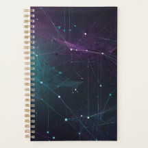 Connexions cosmiques Carnet Spiral Futuriste