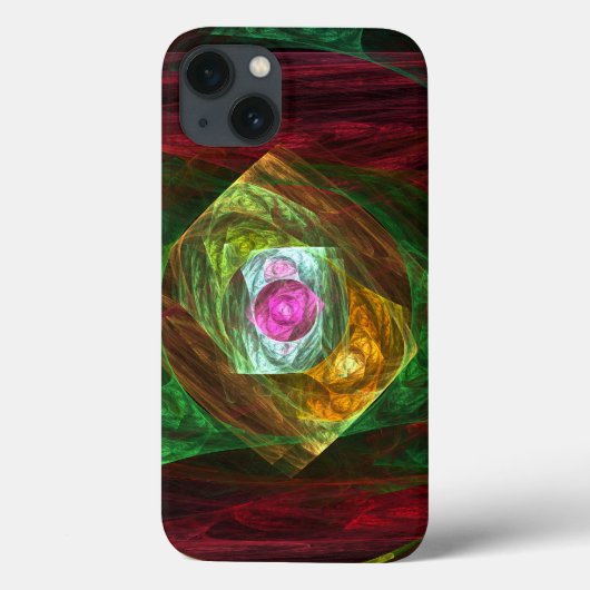 Connexions dynamiques Abstrait Art iPhone 6 Coque (Verso)