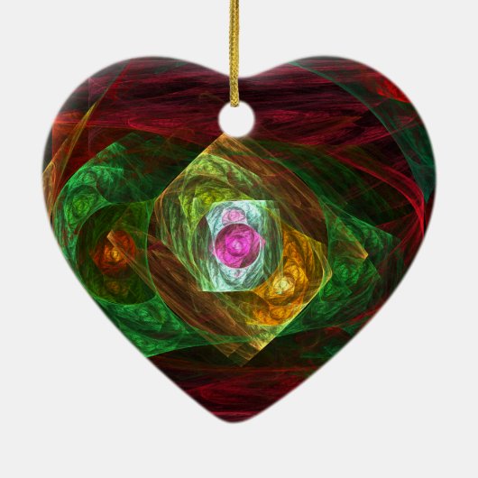 Connexions dynamiques Ornement coeur d'art Abstrai (Dos)