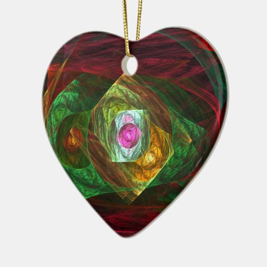 Connexions dynamiques Ornement coeur d'art Abstrai (Gauche)