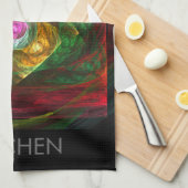 Connexions dynamiques Serviette de cuisine d'art A (Quart Plié)