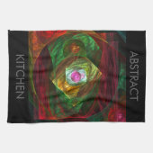 Connexions dynamiques Serviette de cuisine d'art A (Horizontal)