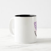 Connie Cochlea "Cerumen Happens!" KoffieMok Tweekleurige Koffiemok (Voorkant links)