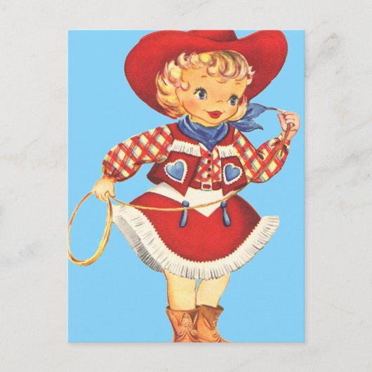 Connie Cowgirl Briefkaart (Voorkant)
