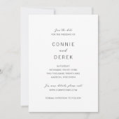 Connie Modern Elegant Wedding Save The Date (Voorkant)