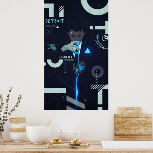 Connor Hoesje - Detroit wordt menselijk Poster (Keuken)
