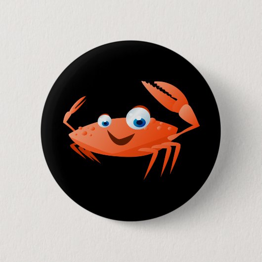 Connor the Crab Ronde Button 5,7 Cm (Voorkant)