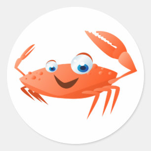 Connor the Crab Ronde Sticker