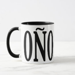 Coño Porcelain Mok - 11oz Black Rim Mangu it
