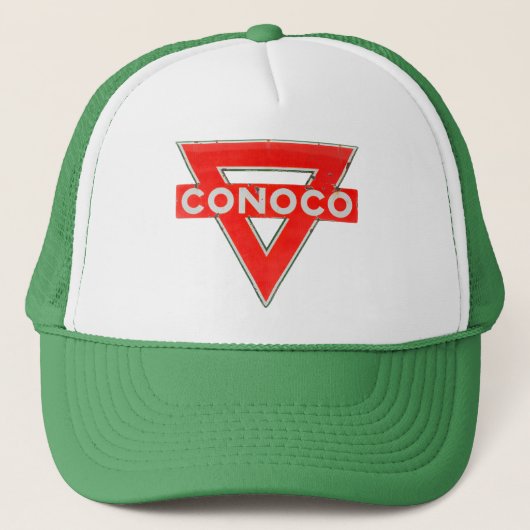 CONOCO Gasoline bord verrot versie Trucker Pet (Voorkant)