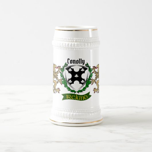 Conolly/O'Conolly Irish Shield gepersonaliseerd Bierpul (Center)