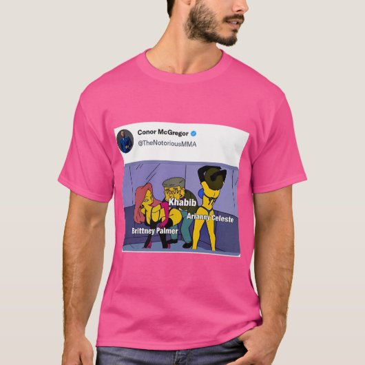 Conor McGregor Khabib Tweet Design T-shirt (Voorkant)