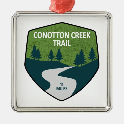Conotton Creek Trail Metalen Ornament (Voorkant)