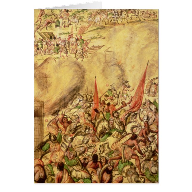 Conquête du Mexique : le retraitement d'Espagnols (Devant)