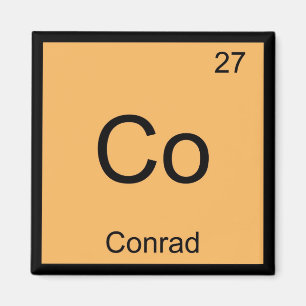 Conrad Naam Chemie Element Periodiek Systeem Magneet