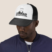 Conrad the Constitution Trucker Hat Pet (In situ)
