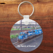 Conrail — GP38 — PRR #2943 in Blue Paint Sleutelhanger (Voorkant)