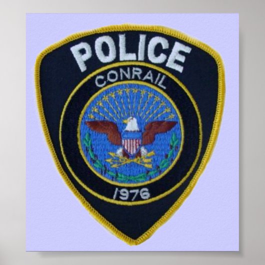 Conrail Railroad Police Patch Poster (Voorkant)