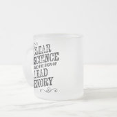 Conscience claire Gelée de verre de café Mug (Devant gauche)