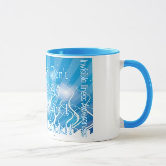 Conscience invisible de maladie, café ou tasse de (Droite)