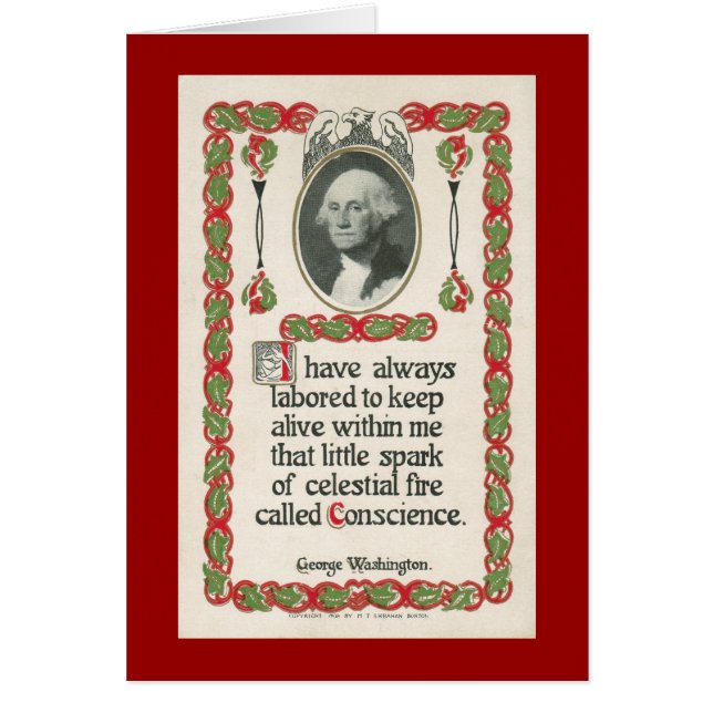 Conscience par George Washington (Devant)
