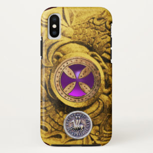 CONSECRATIESCHROSS EN SEAL VAN DE KNIGHTTEMPLAR iPhone XS HOESJE