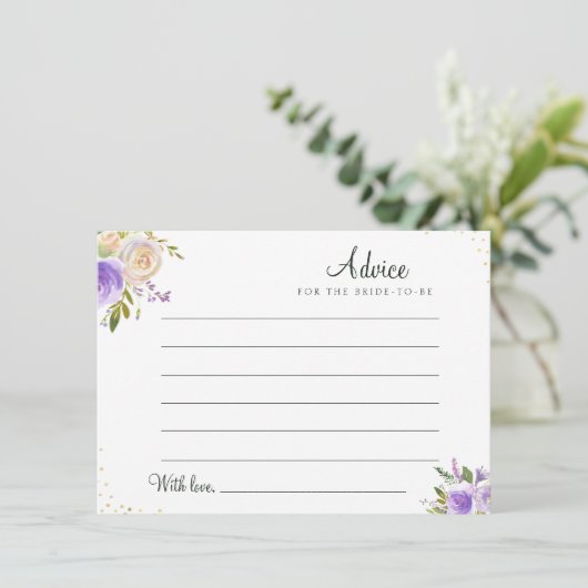 conseil aux fleurs pourpres d'aquarelle (Debout devant)