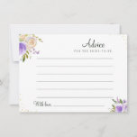 conseil aux fleurs pourpres d'aquarelle<br><div class="desc">Un design floral simple avec de belles fleurs d'aquarelle violette et pêche. N'hésitez pas à modifier les couleurs et les détails du texte.</div>