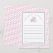 Conseil Baby shower d'éléphants roses pour les nou (Devant / Derrière)