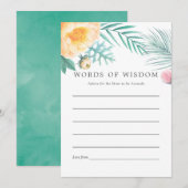 Conseil Baby shower d'été de la Monnaie Tropicale (Devant / Derrière)