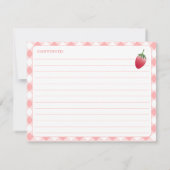 Conseil Baby shower fraise pour la carte maman (Dos)