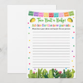 Conseil Baby shower Taco pour le jeu Parents (Devant / Derrière)