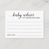 Conseil Bébé Pour Les Nouveaux Parents Baby shower (Devant)