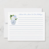 Conseil Bleu & Blanc Élégant Pour Nouvelle Carte M (Devant)