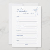 Conseil Bleu Bow pour la carte de conseil Bleu Bri (Devant)